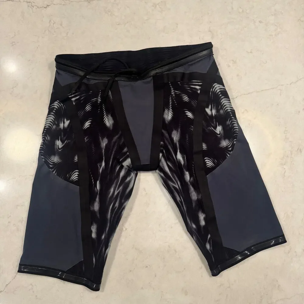TYR Venzo Competitive Swim Jammer Black Men's 32 FINA Approved Triathalon - Picture 14 of 16
